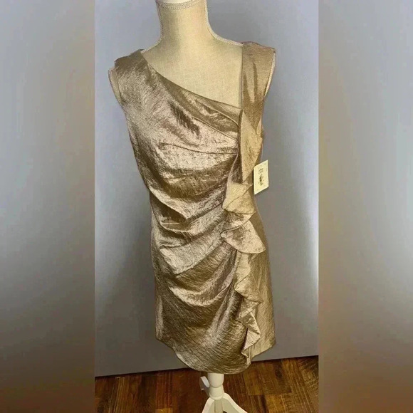 Suzy Chin for Maggy Boutique NWT Oyster Cocktail occasion Dress, zip back - Picture 3 of 9